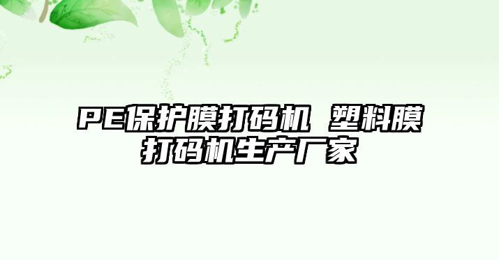 PE保護膜打碼機 塑料膜打碼機生產廠家