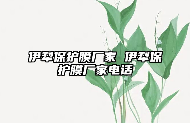 伊犁保護(hù)膜廠家 伊犁保護(hù)膜廠家電話