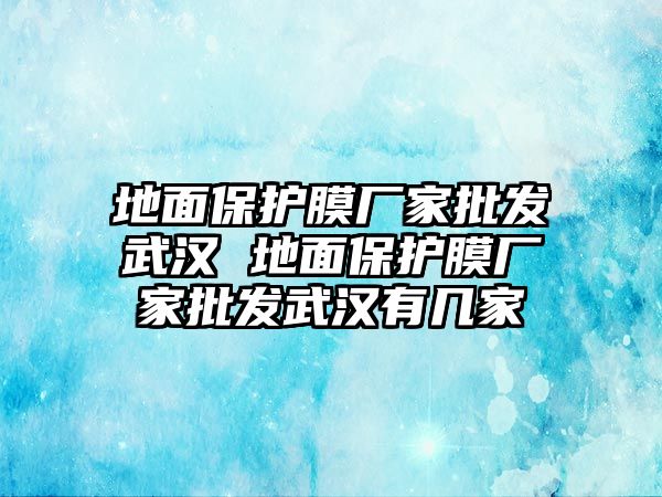 地面保護膜廠家批發(fā)武漢 地面保護膜廠家批發(fā)武漢有幾家