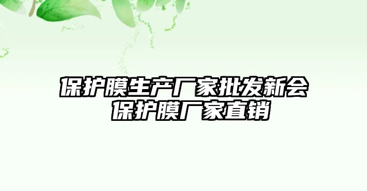 保護膜生產廠家批發新會 保護膜廠家直銷